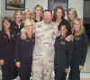 SMSgt Labadie and Saints Cheerleaders