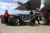 Dale Earnhardt drives a Bomb Lift Truck