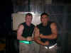 Sra Belgard and SSgt Martinez flexing..380th EMXS 