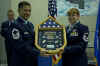 SMSgt Joyner officiating  -  MSgt Carol Buzzard's retirement